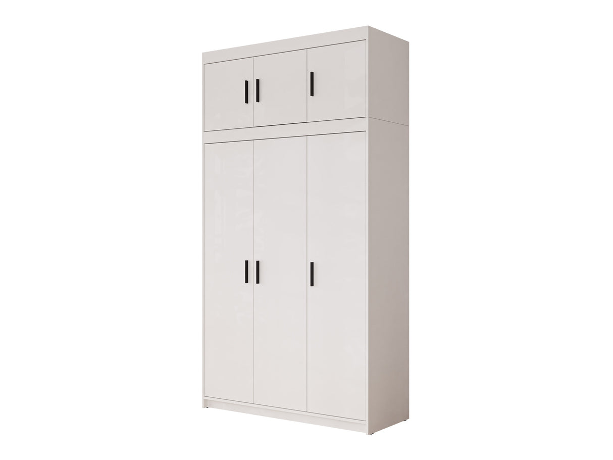 Gardróbszekrény Elena (Melen 3D) III, Szín: Fehér 4452902