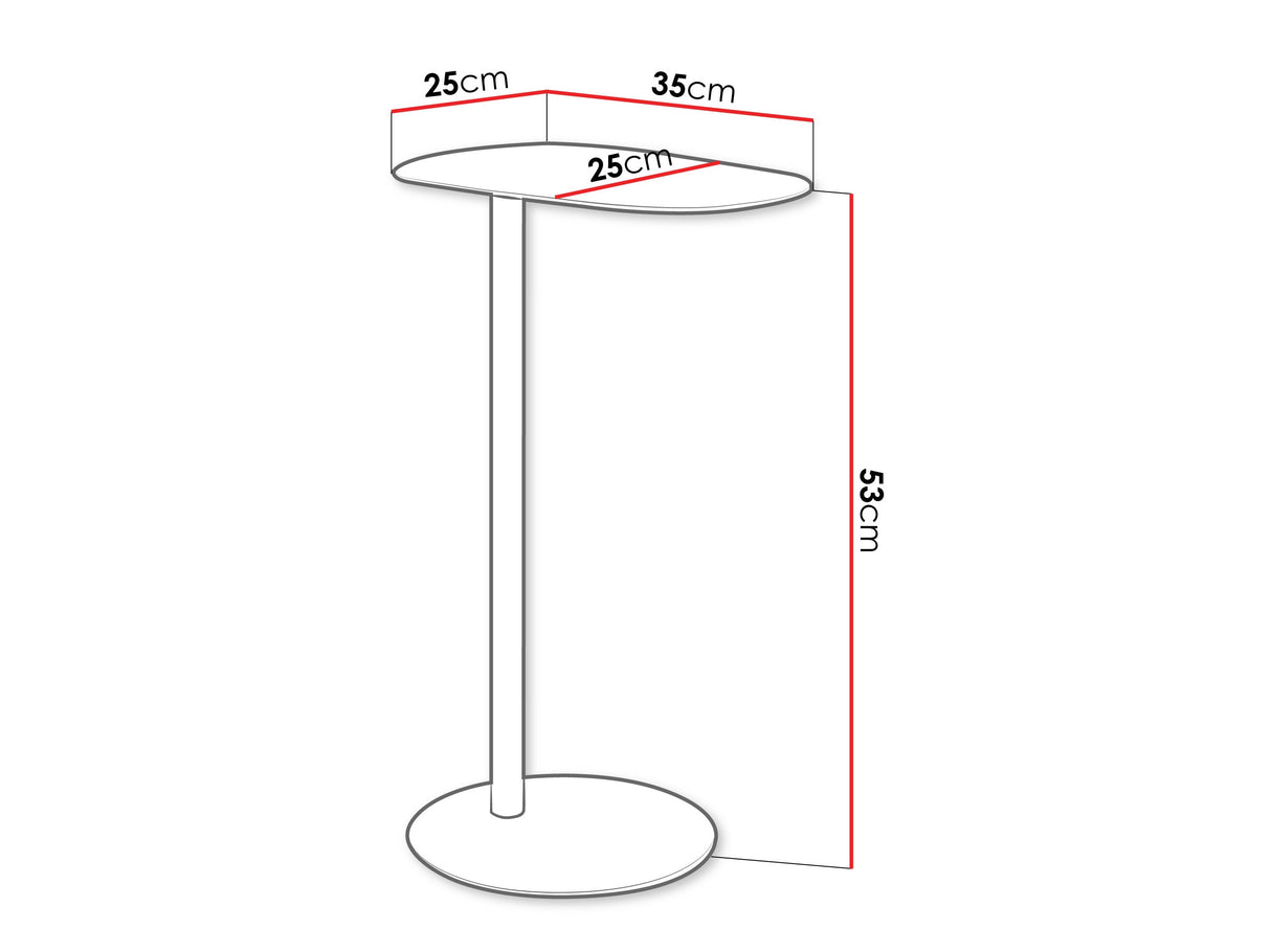 Kisasztal Stolik pomocniczy LENSIK, Szín: