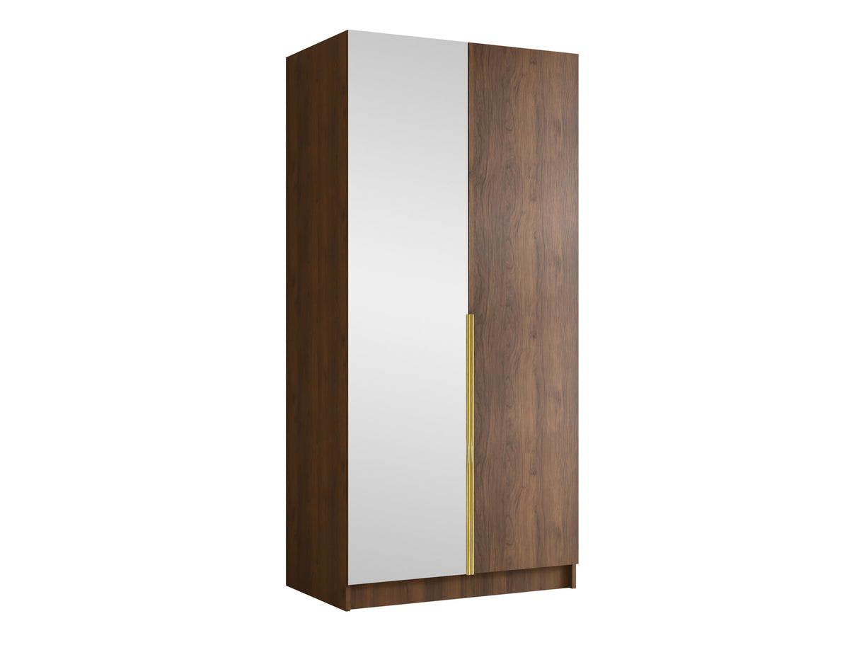 Gardróbszekrény BONO II, Szín: Dió + Aranysárga