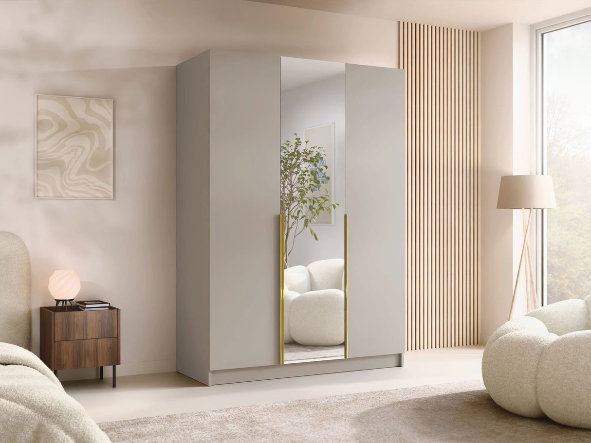 Gardróbszekrény CALIA II, Szín: Kasmír + Aranysárga 4462183