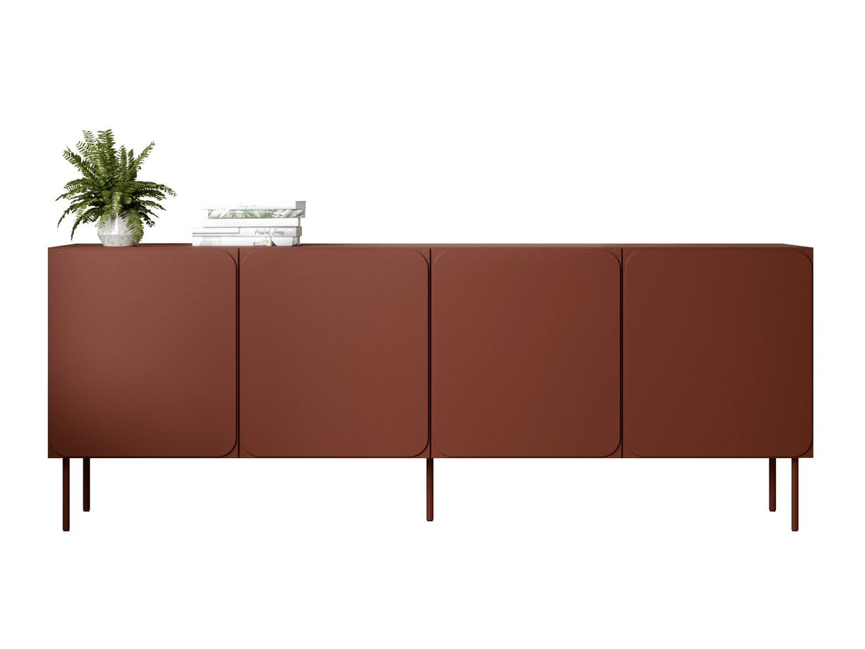 Szekrény 200 4D Rafael, Szín: Vörös toszkán