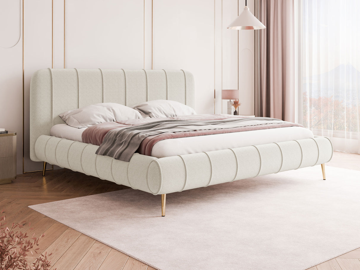 Ágy SLIM XI złote nemgi, Szín: Kronos 38, Alvó felület mérete: 160 x 200 cm