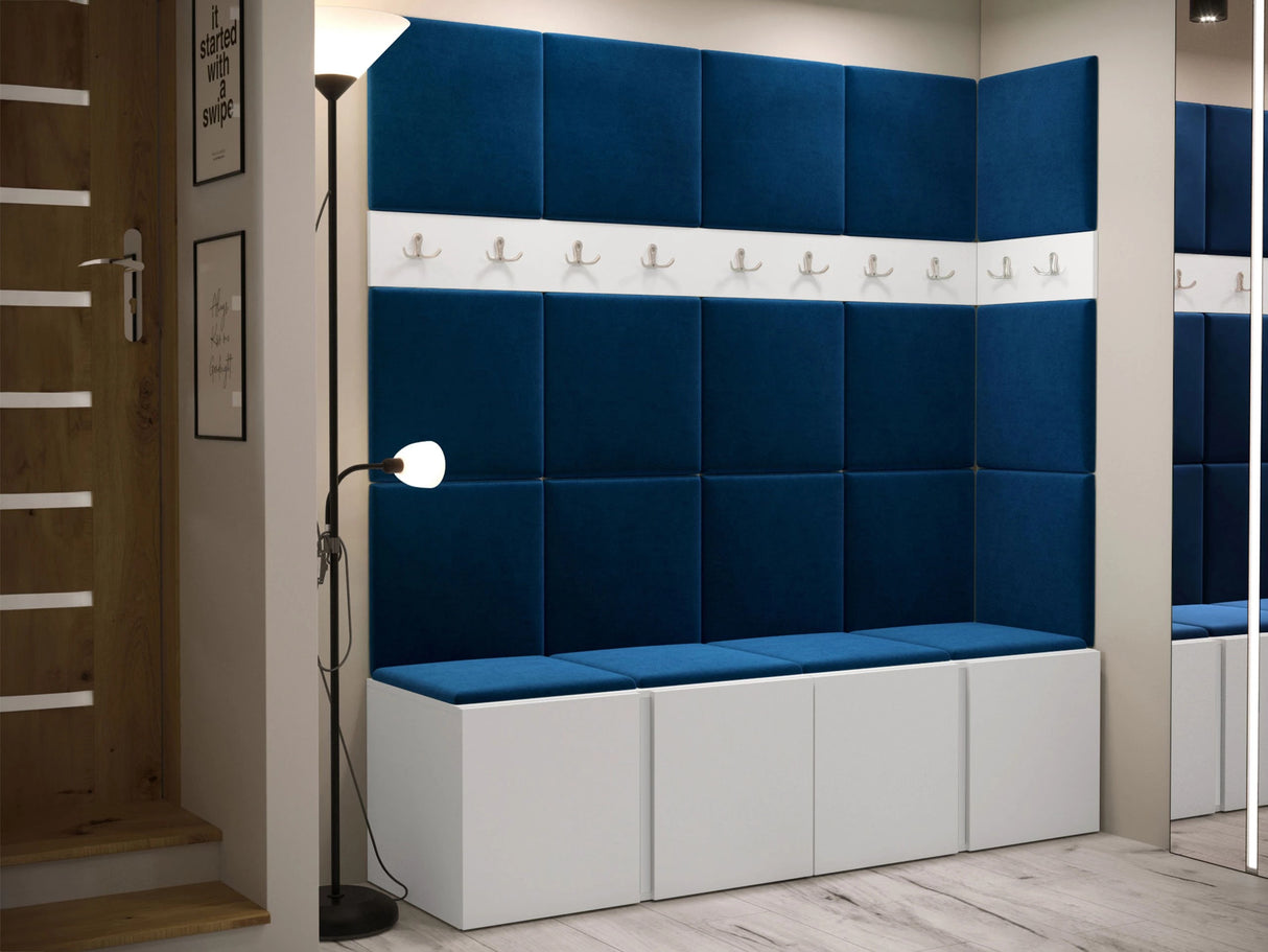 Előszoba garnitúra ORION II (Tavasz II), Keret színe: Fehér, Puha falpanel színe: Manila 26 4470936