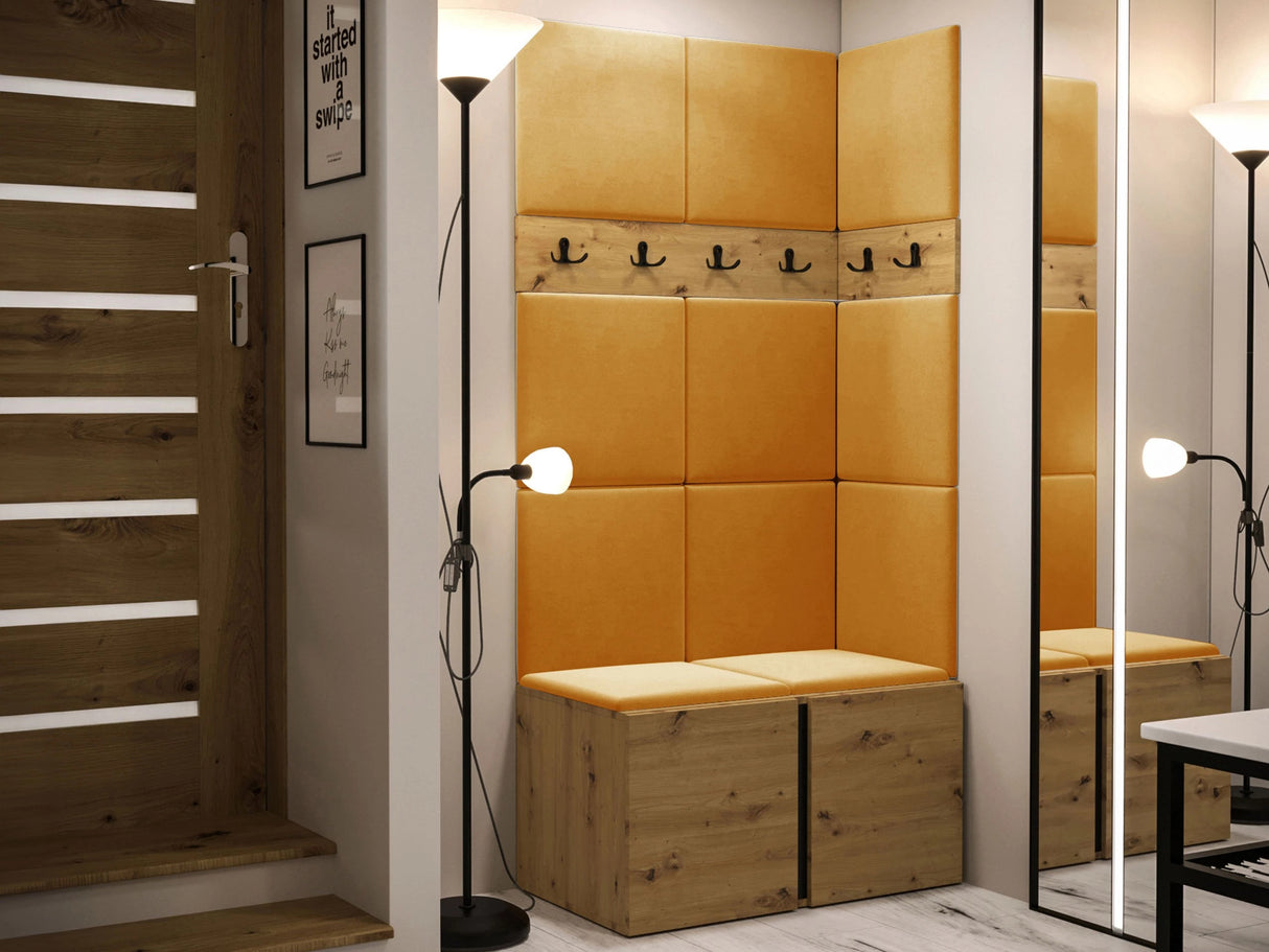 Előszoba garnitúra ORION I (Tavasz I), Keret színe: Artisan tölgy, Puha falpanel színe: Manila 32 4471769