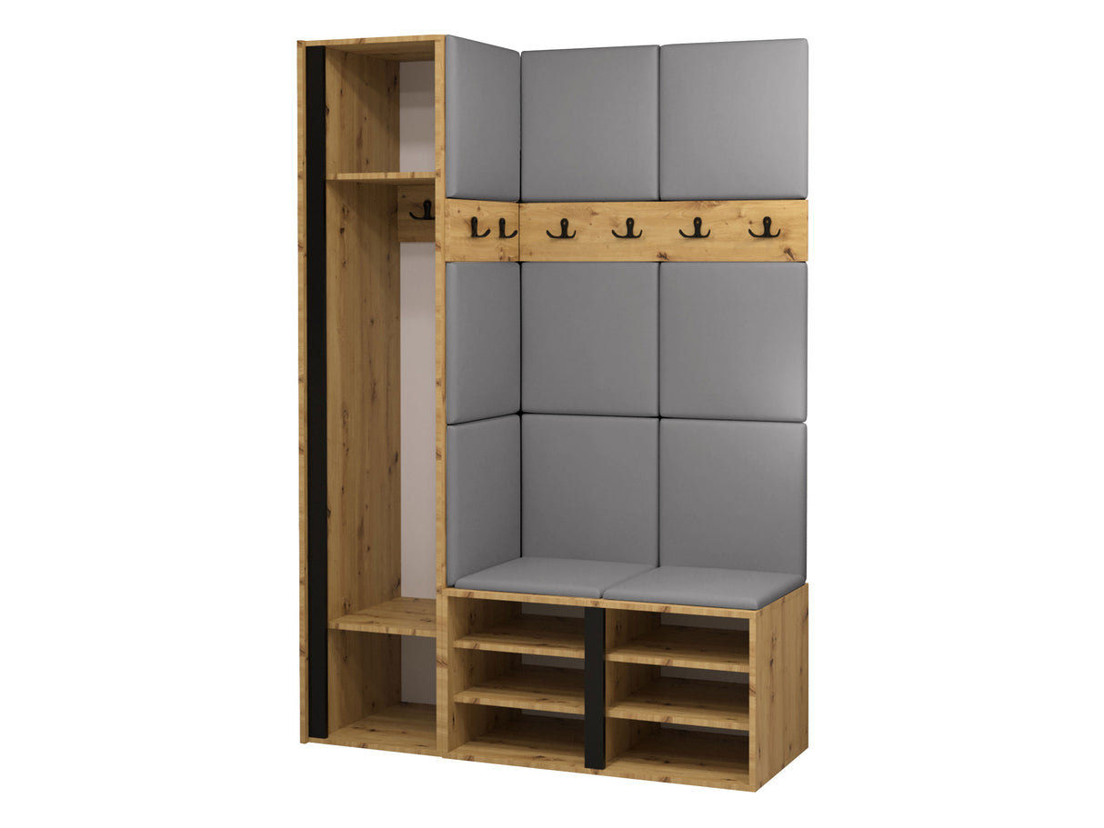 Előszoba garnitúra ORION IX (Tavasz IX), Keret színe: Fehér, Puha falpanel színe: Manila 02 4476383