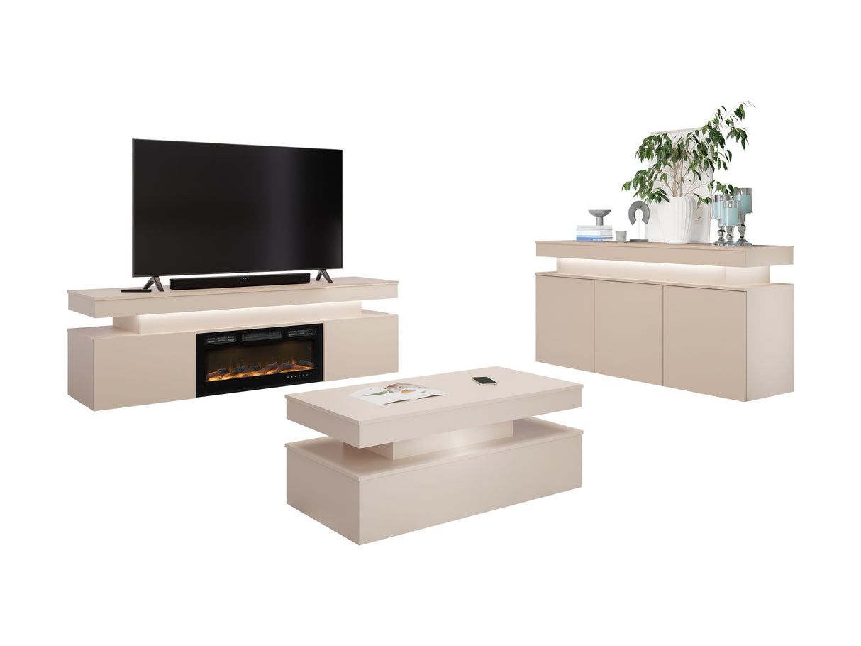 Nappali szett GLOSSA II (Lestorila), Szín: Világosbarna 4479328