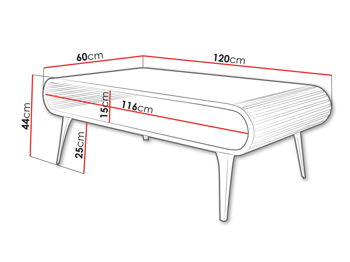 Dohányzóasztal ARISTO, színe: Kasmír