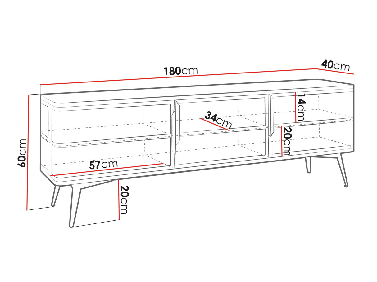 TV-állvány RTV MODERA, Szín: Kasmír