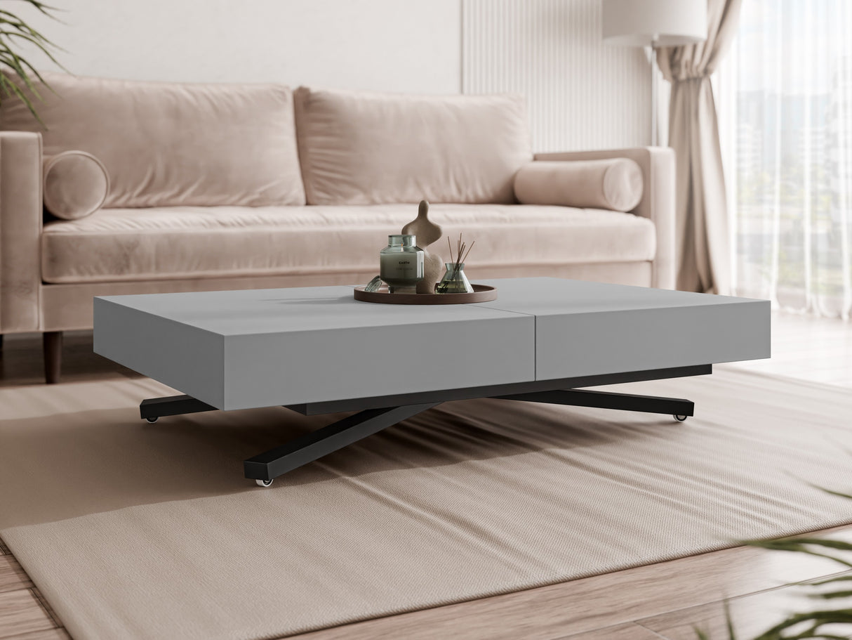 Kihajtható dohányzóasztal SANNA X, színe: Grafit