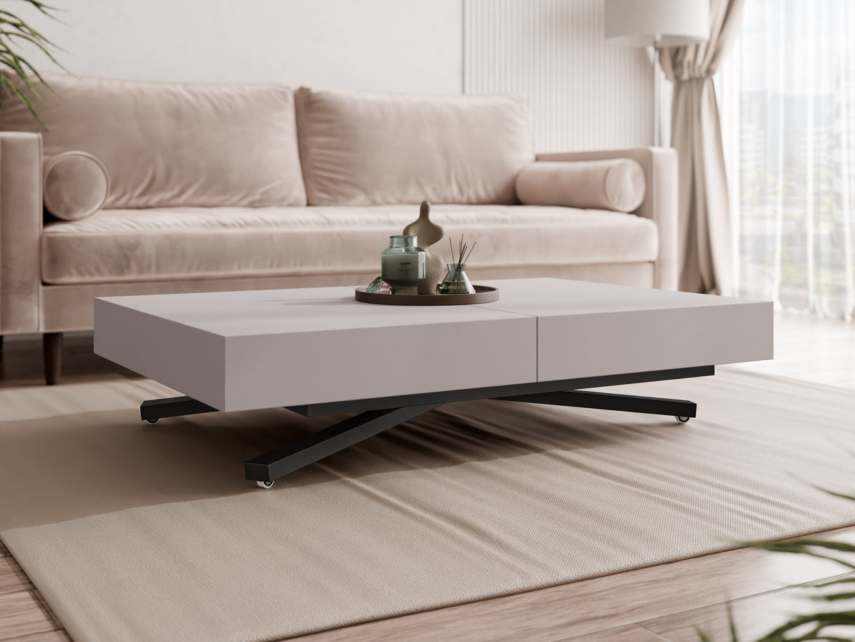 Kihajtható dohányzóasztal SANNA X, színe: Kasmír