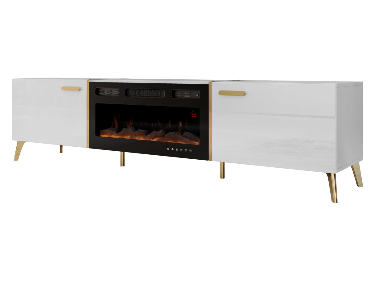 TV-állvány RTV PICRU 2D EF + / : (Fehér + Fényes fehér) 4491796