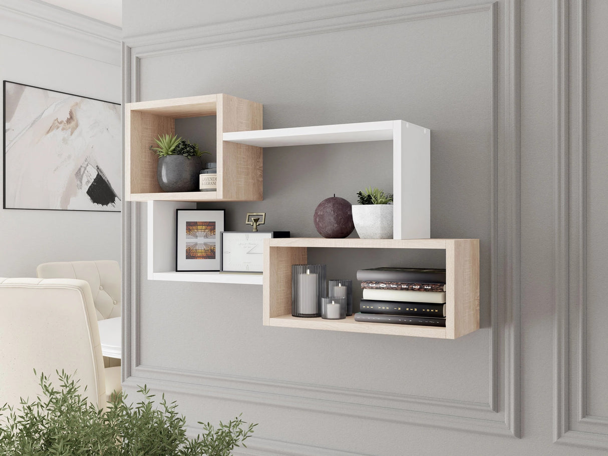 Fali polc Trio 005 (Cygni), Szín: Sonoma tölgy + Fehér 4495938