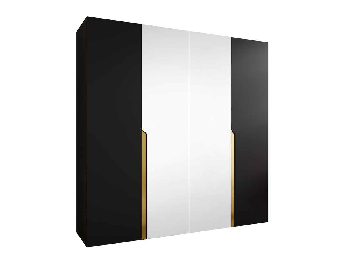 Gardróbszekrény MILA 2 200, Szín:, Fogantyú színe: Aranysárga