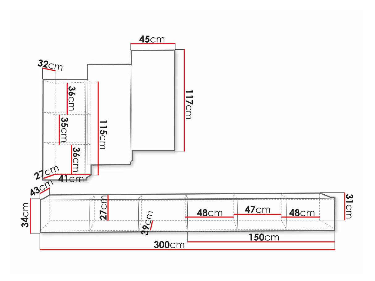 Nappali szett Calabrini (Bralani XX), Szín: + Fehér 4512329