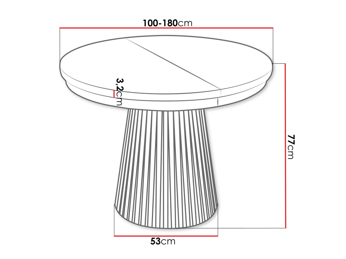 Asztal GARDA, színe: Fehér