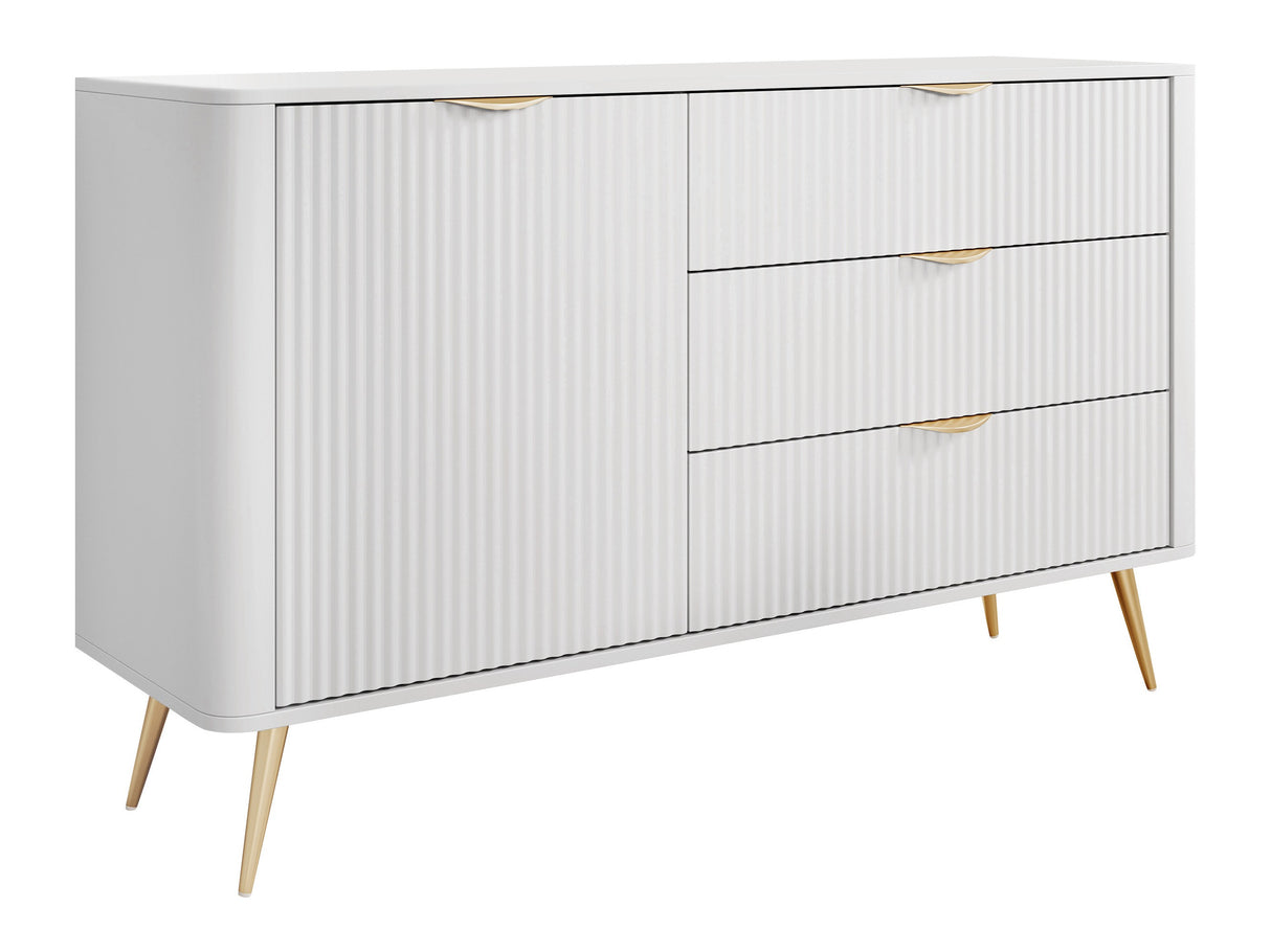 Komód 1D3S LANTE, Szín: Fehér