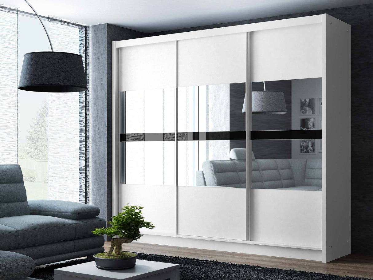 Gardróbszekrény BATUMI 250 / owe + Czarne