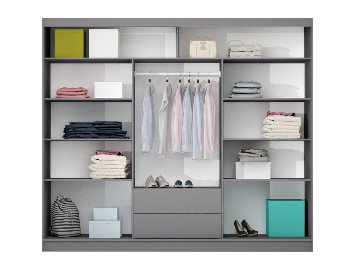 Gardróbszekrény BATUMI 250 / owe + Czarne