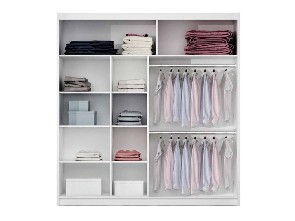 Gardróbszekrény DAKOTA 203, Szín: Fekete