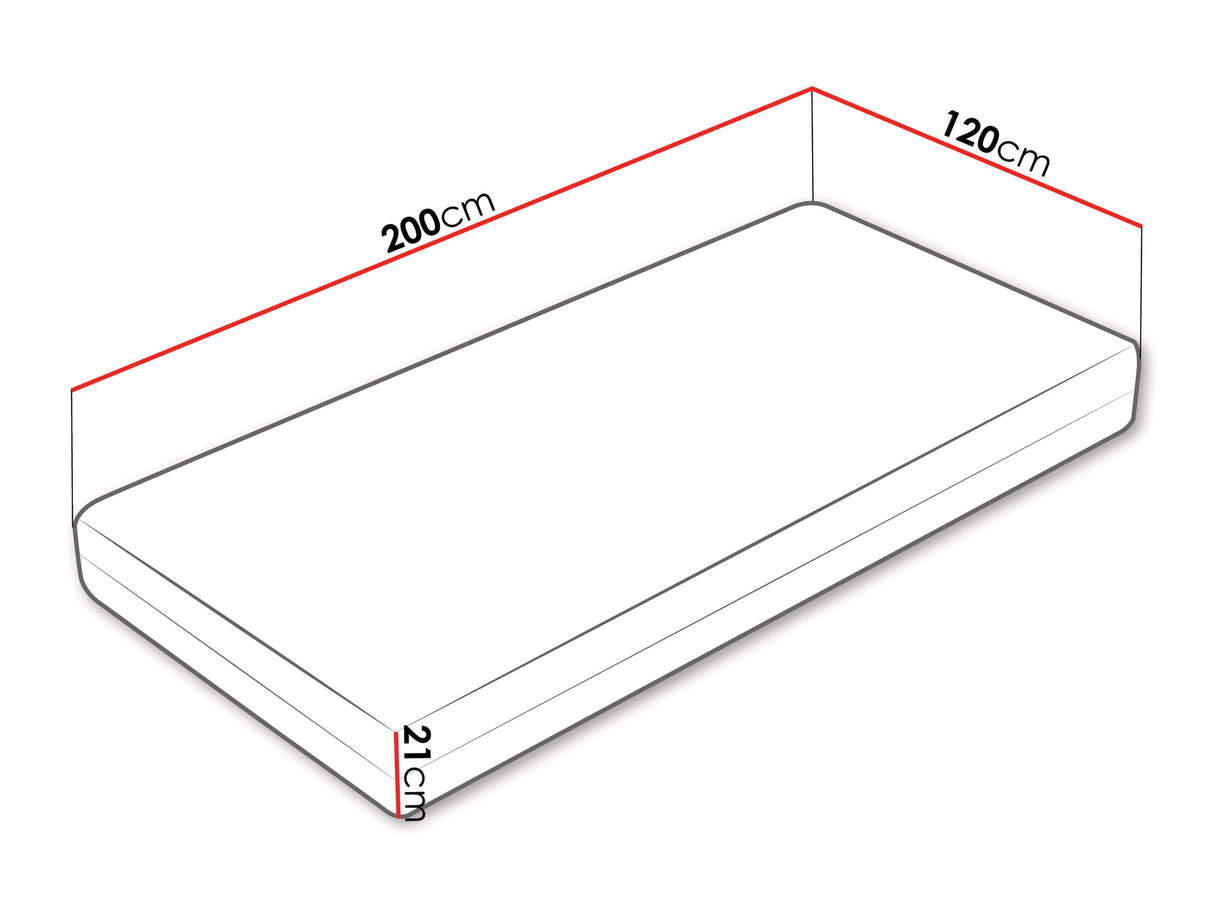 Matrac ARLAN 21, Méretek: 120 x 200 cm
