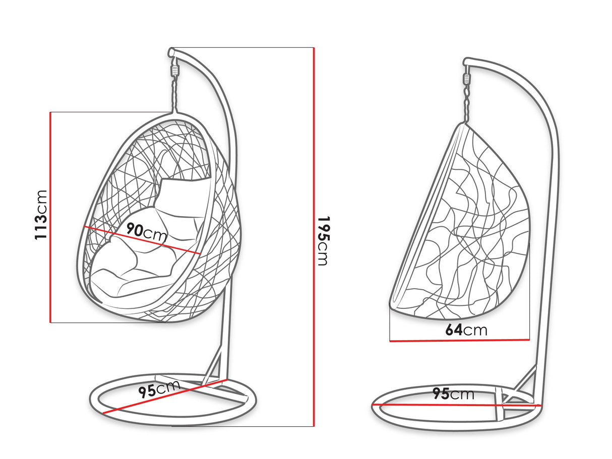 Függőszék wiszący FOGO MUZ-1175, Szín: