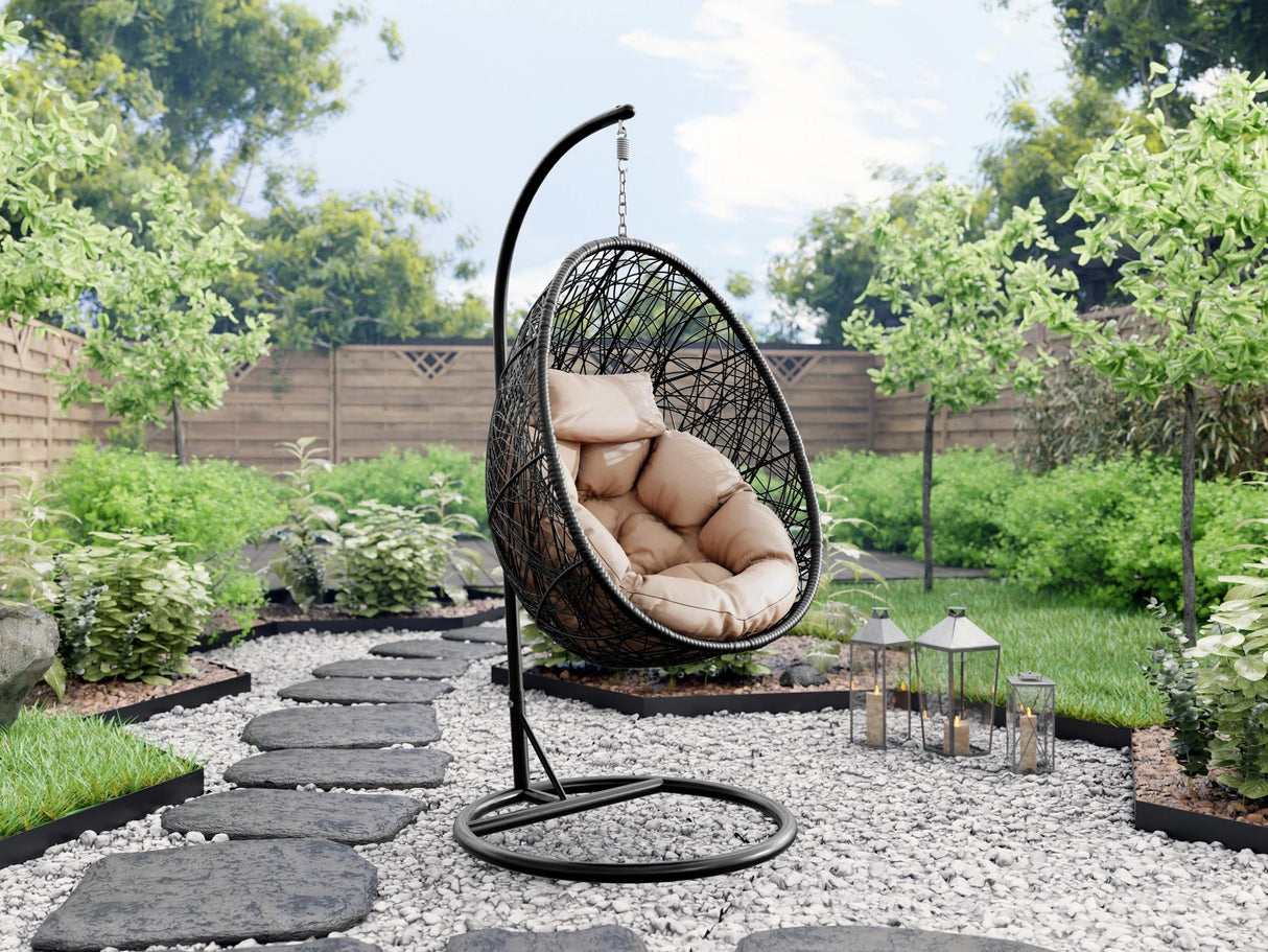 Függőszék wiszący FOGO MUZ-1175, Szín: Fekete + Krém 4534916