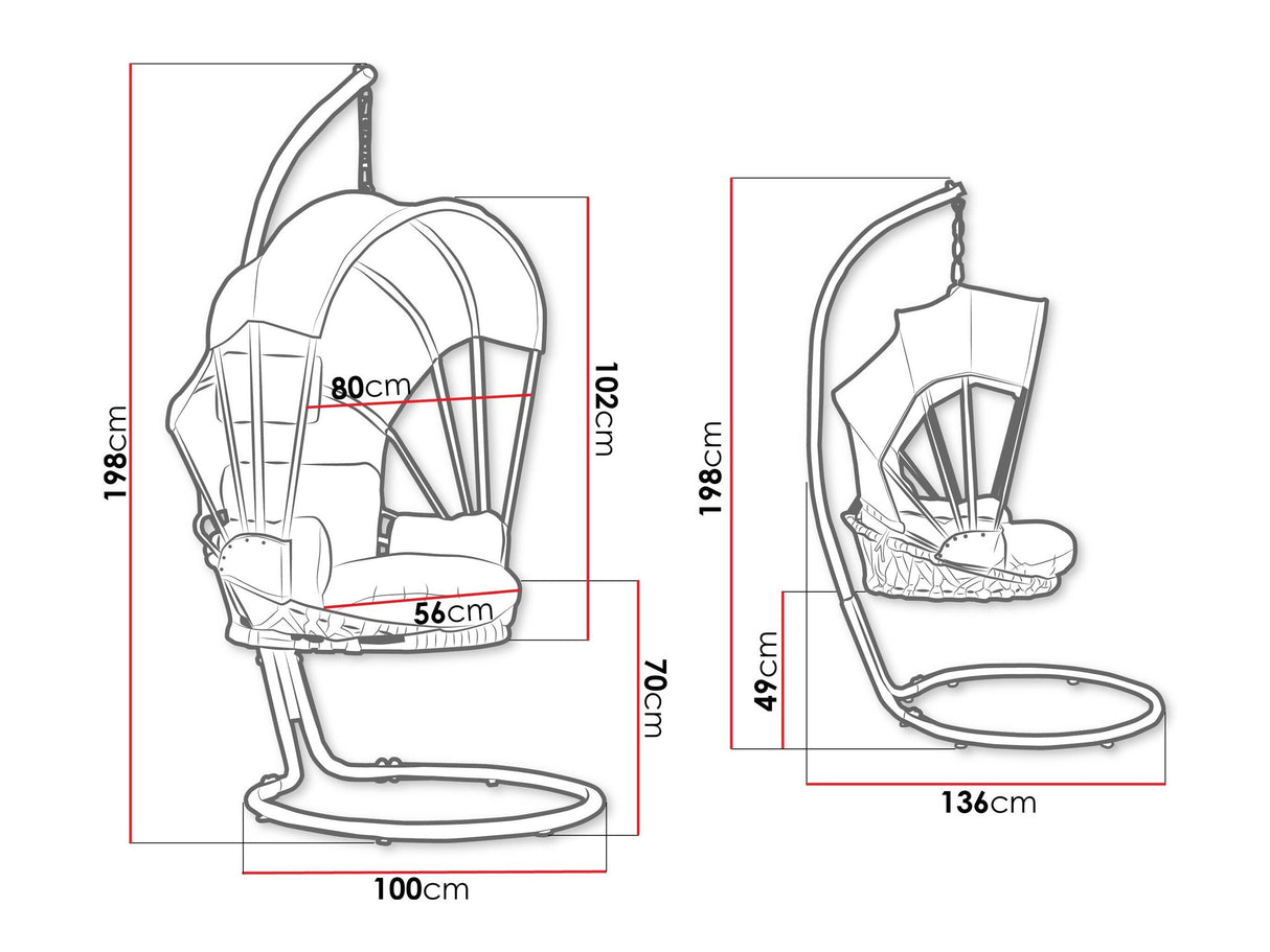 Függőszék WALERIS MUZ-318 (Kigaru) 4540256