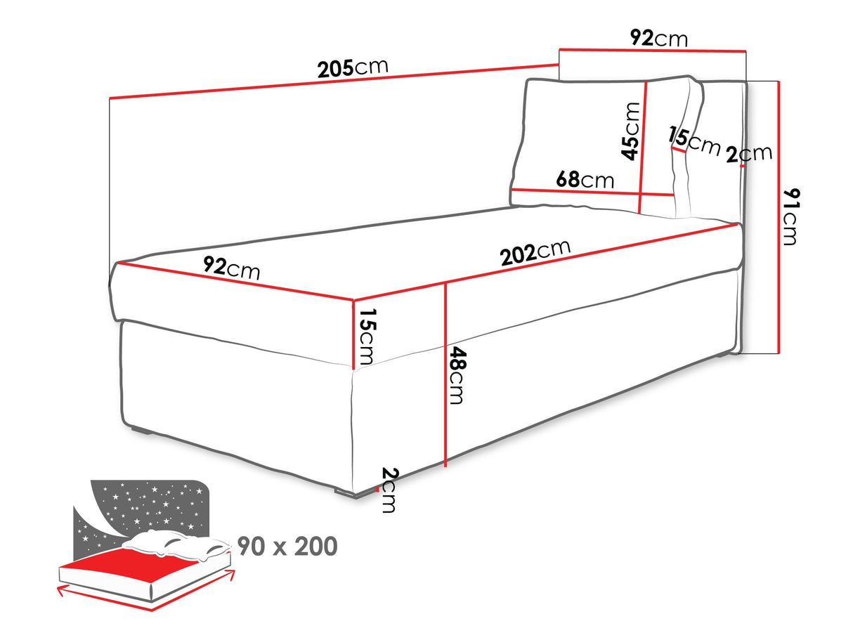 Ágy Tapczan POSI Poso 100