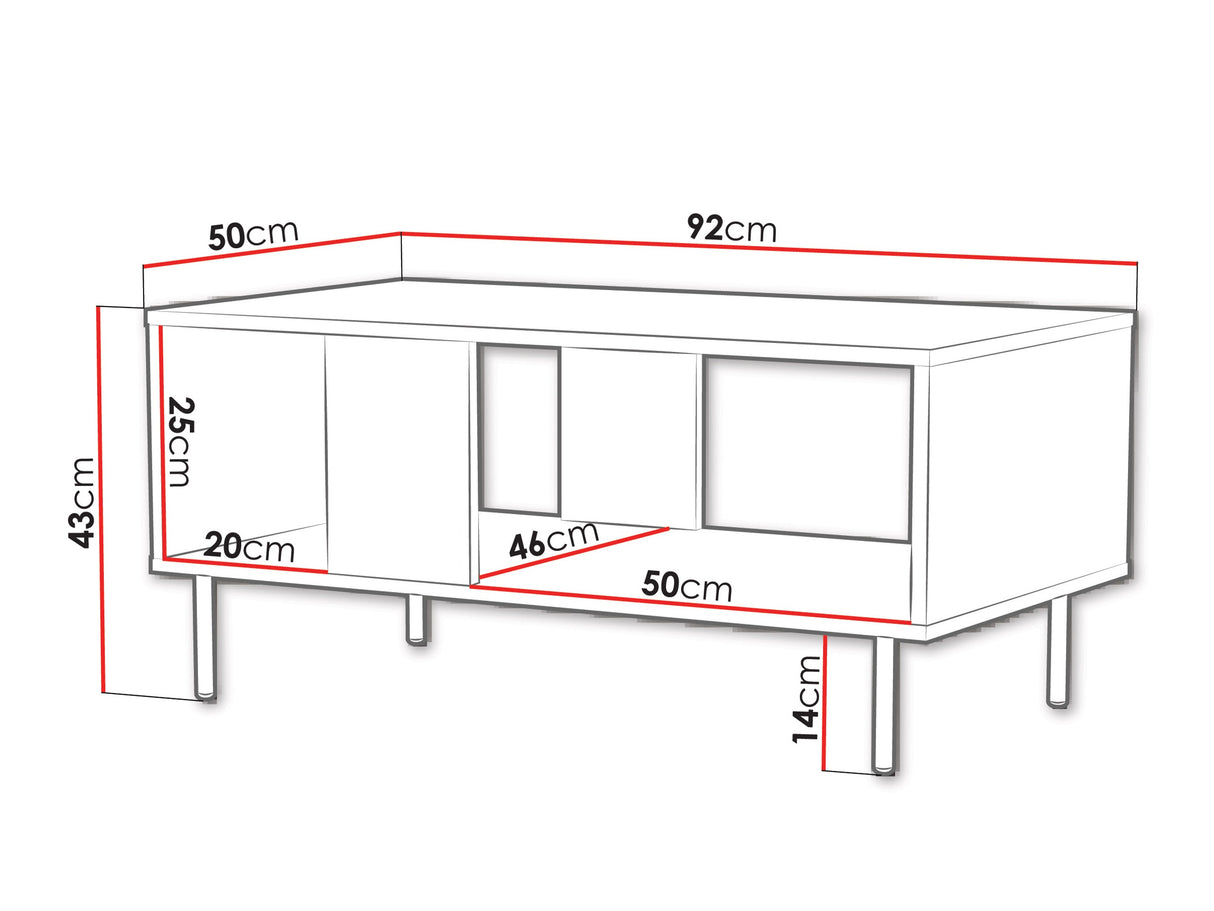 Dohányzóasztal Ława LEO 5903211493713