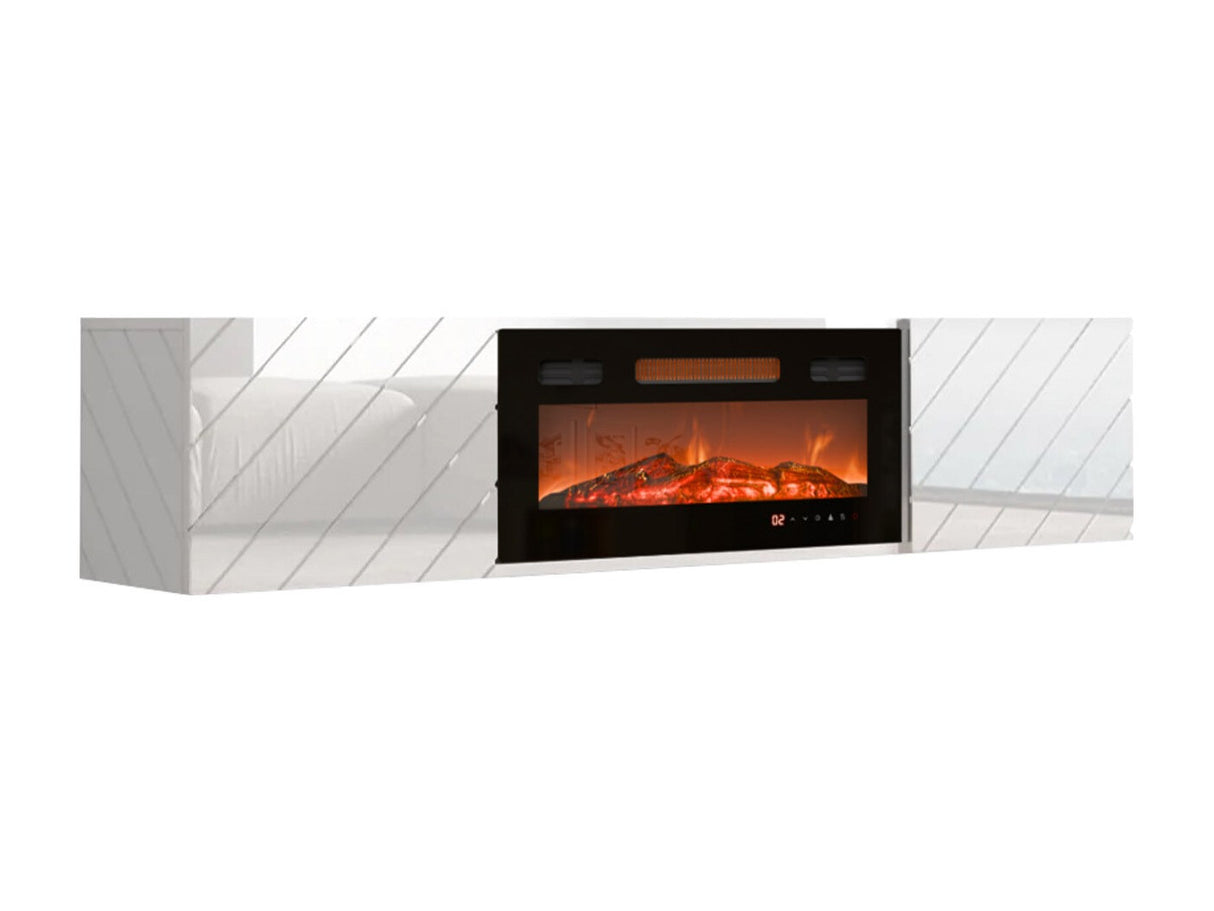 TV-állvány RTV LUXE EF + (Pinito), Szín: Fehér + Fekete 4616953