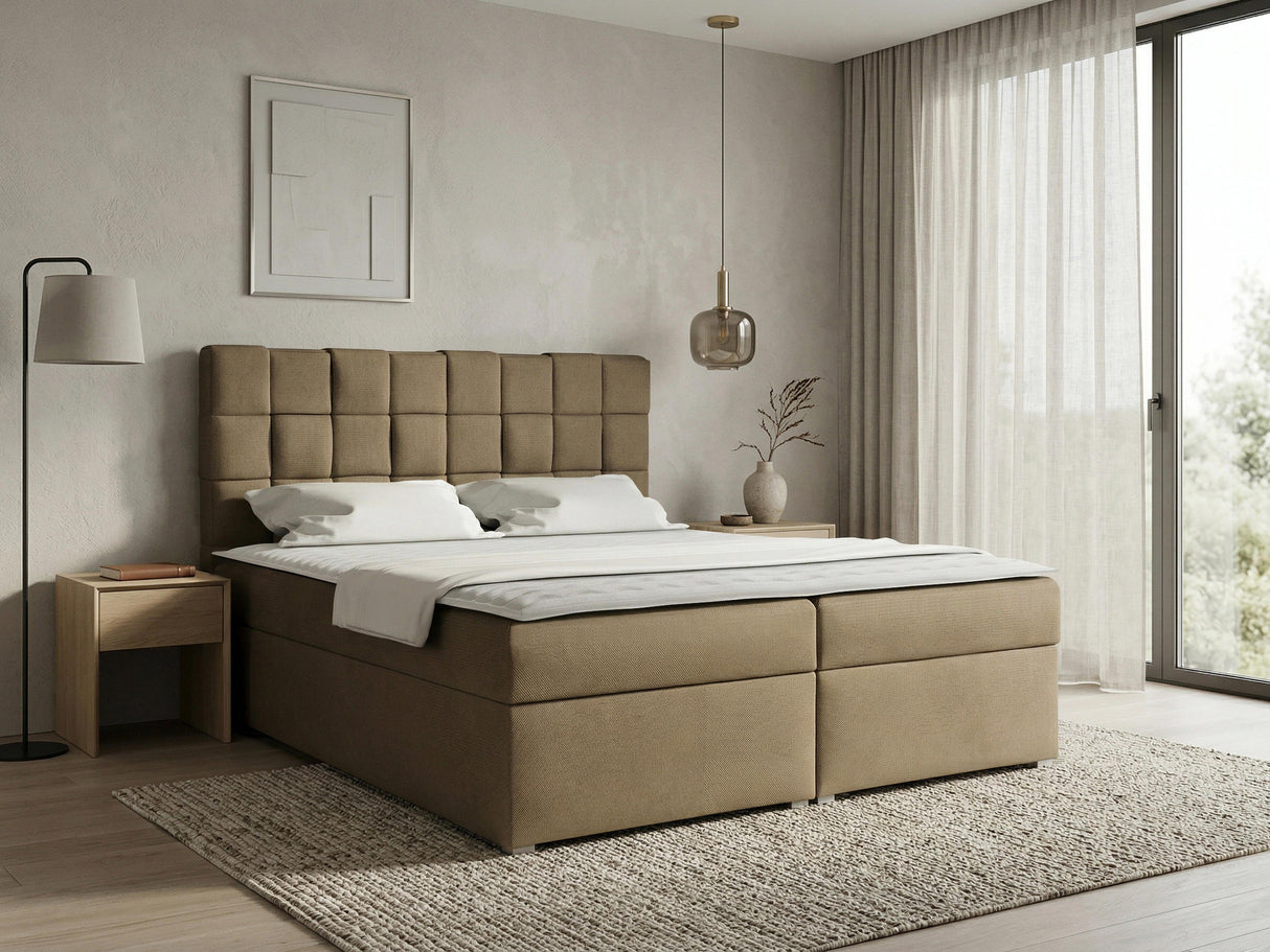 Kontinentális ágy MALMO BOX (Kinec Box), Szín: Kronos 35, Alvó felület mérete: 160 x 200 cm 4619227