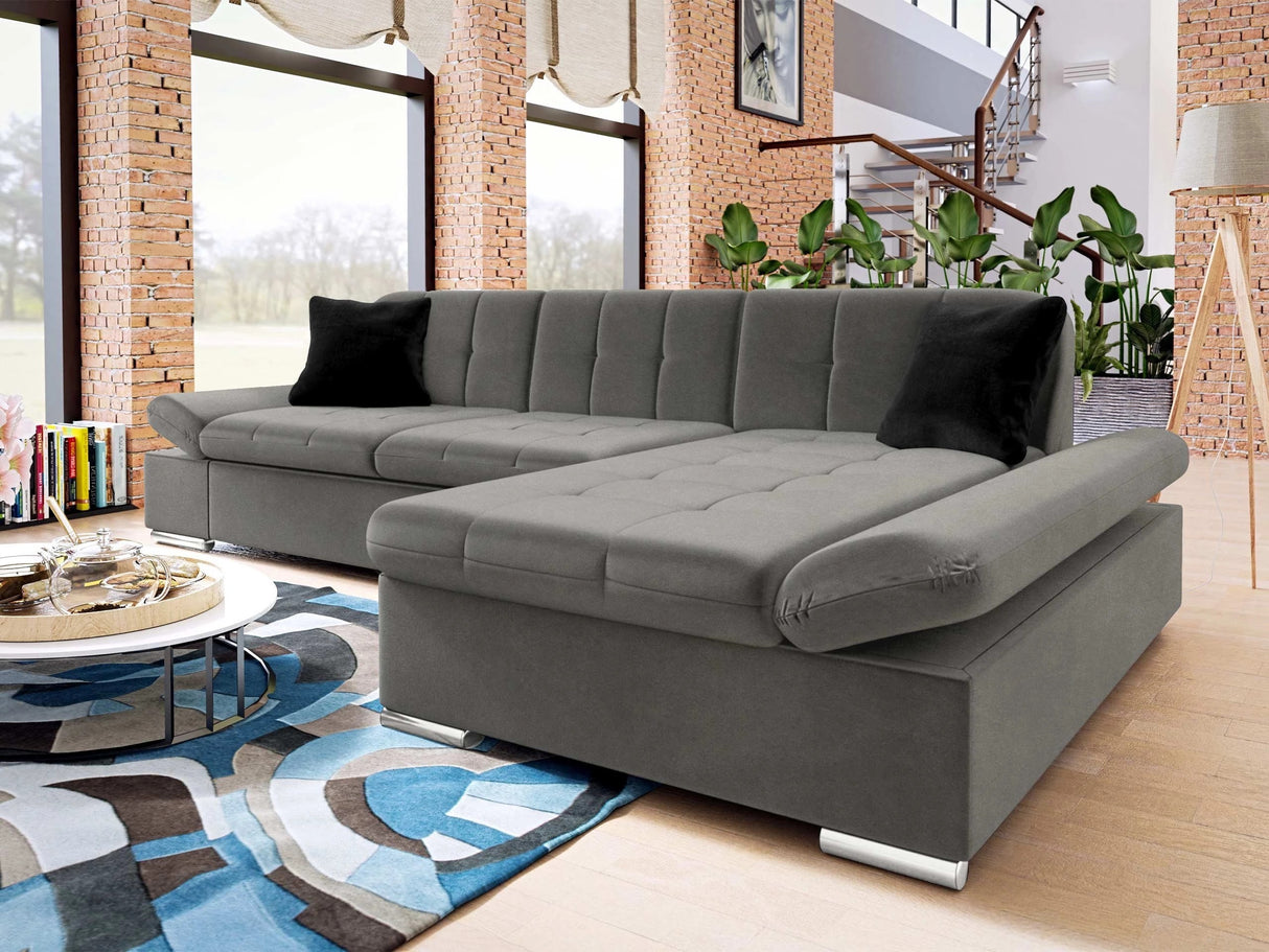 Sarokkanapé Malwi (Laviva), Szín: Magic Velvet 2217 + Magic Velvet 2219, Változatok: Jobb 4654265