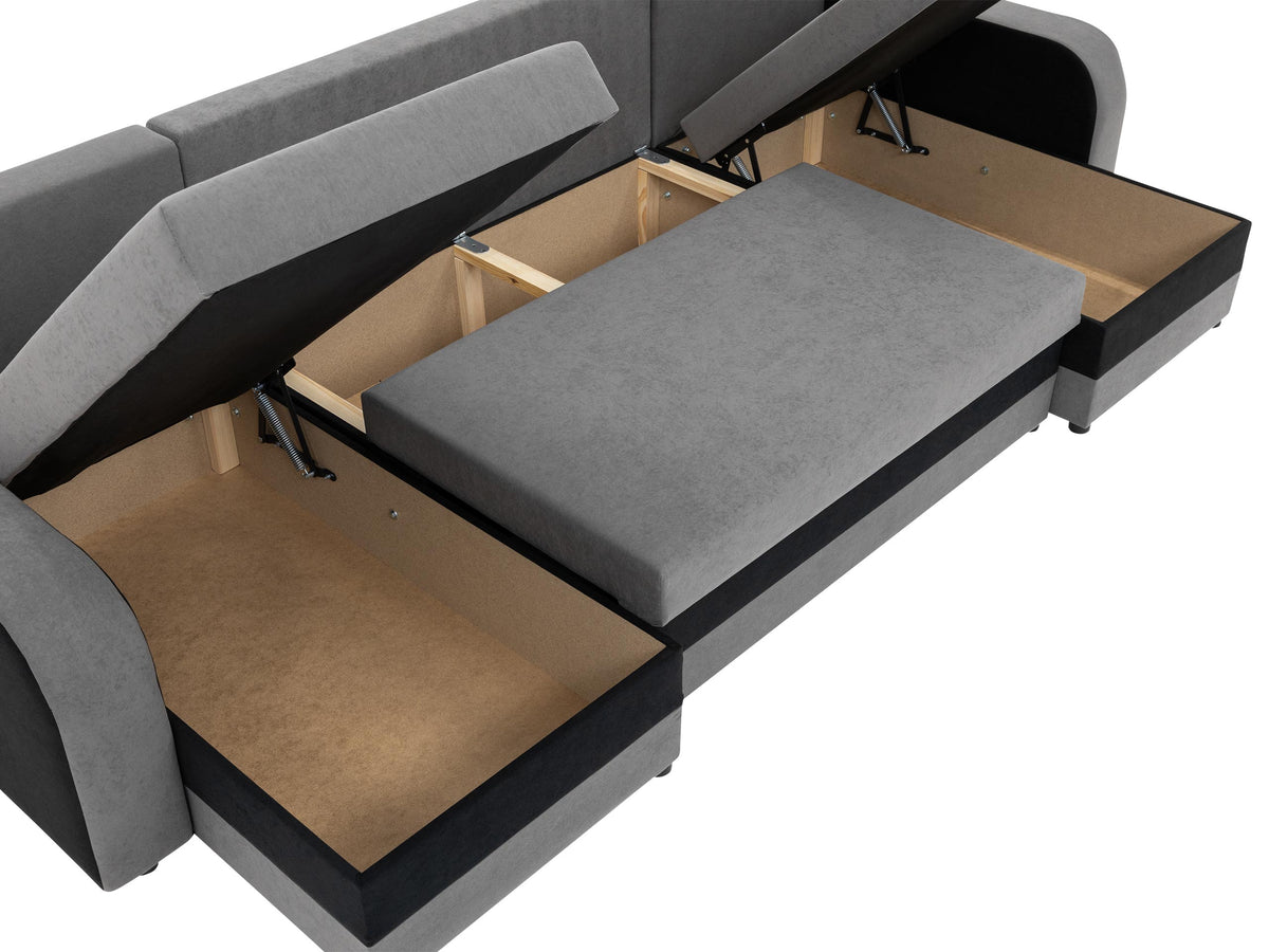 Sarokkanapé Kris U M (Dalmir U Lux), Szín: Flow 09