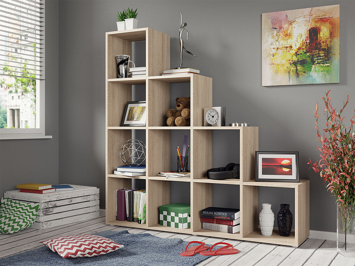 Könyvespolc Trio 013 (Cygni), Szín: Sonoma tölgy
