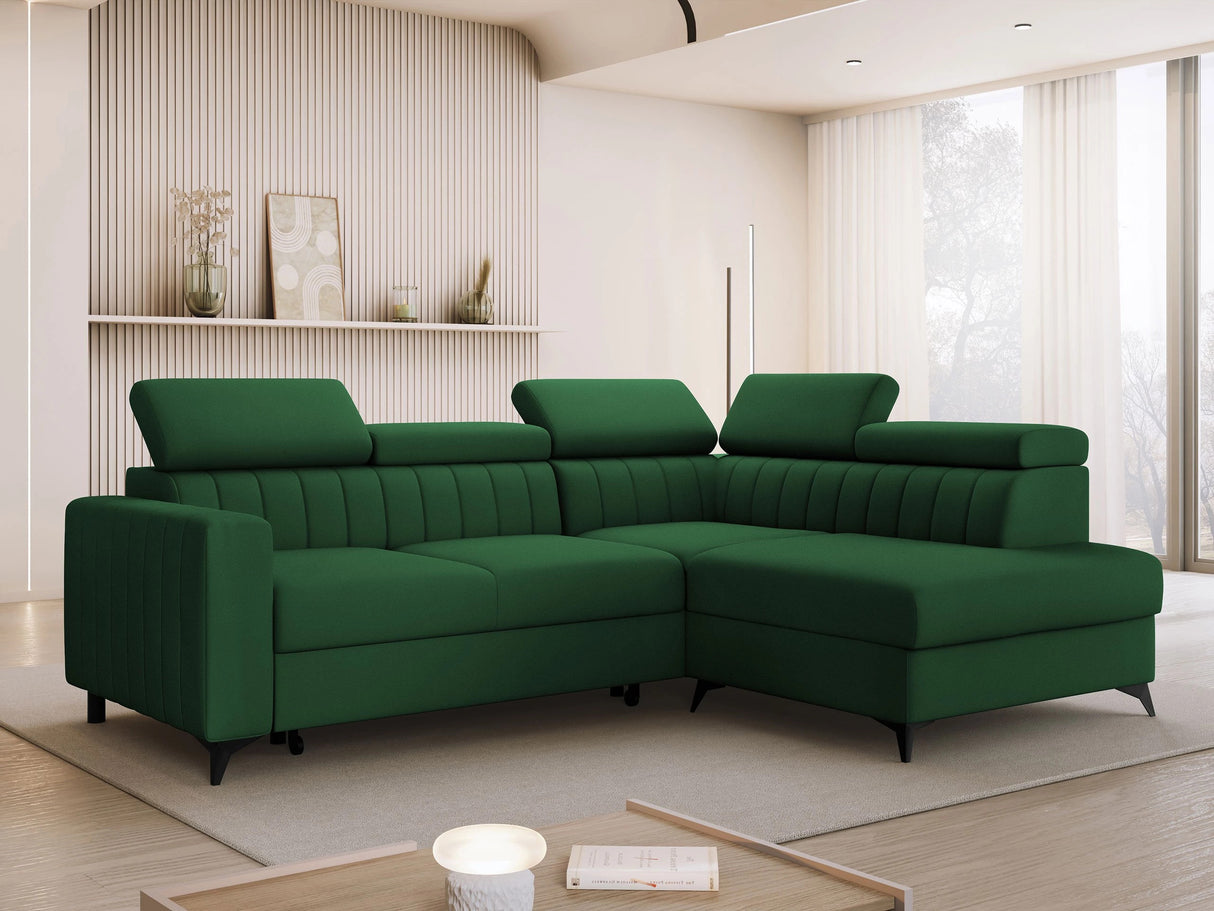 Sarokkanapé MILANO 2r+R+LXp,LXp+R+2r, Szín: Velutto 10, Változatok: Jobb 4665930