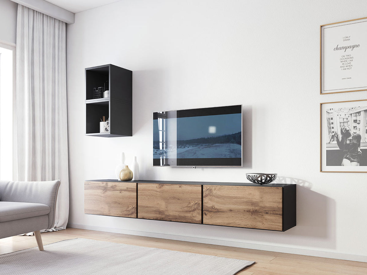 TV-állvány Roco (Nessor NS03), Szín: Antracit + Wotan tölgy 4700050