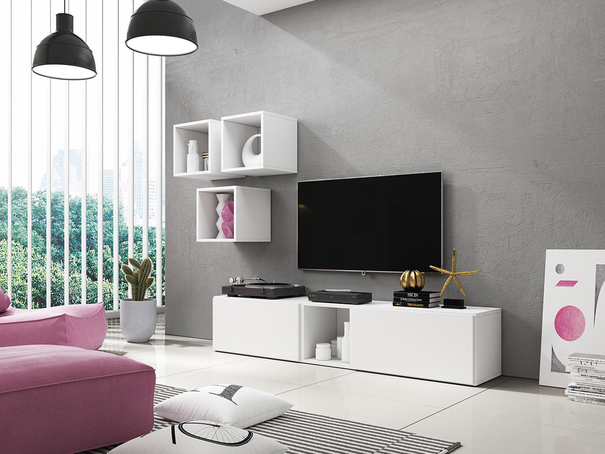 TV-állvány Roco (Nessor NS03), Szín: Fehér 4700077