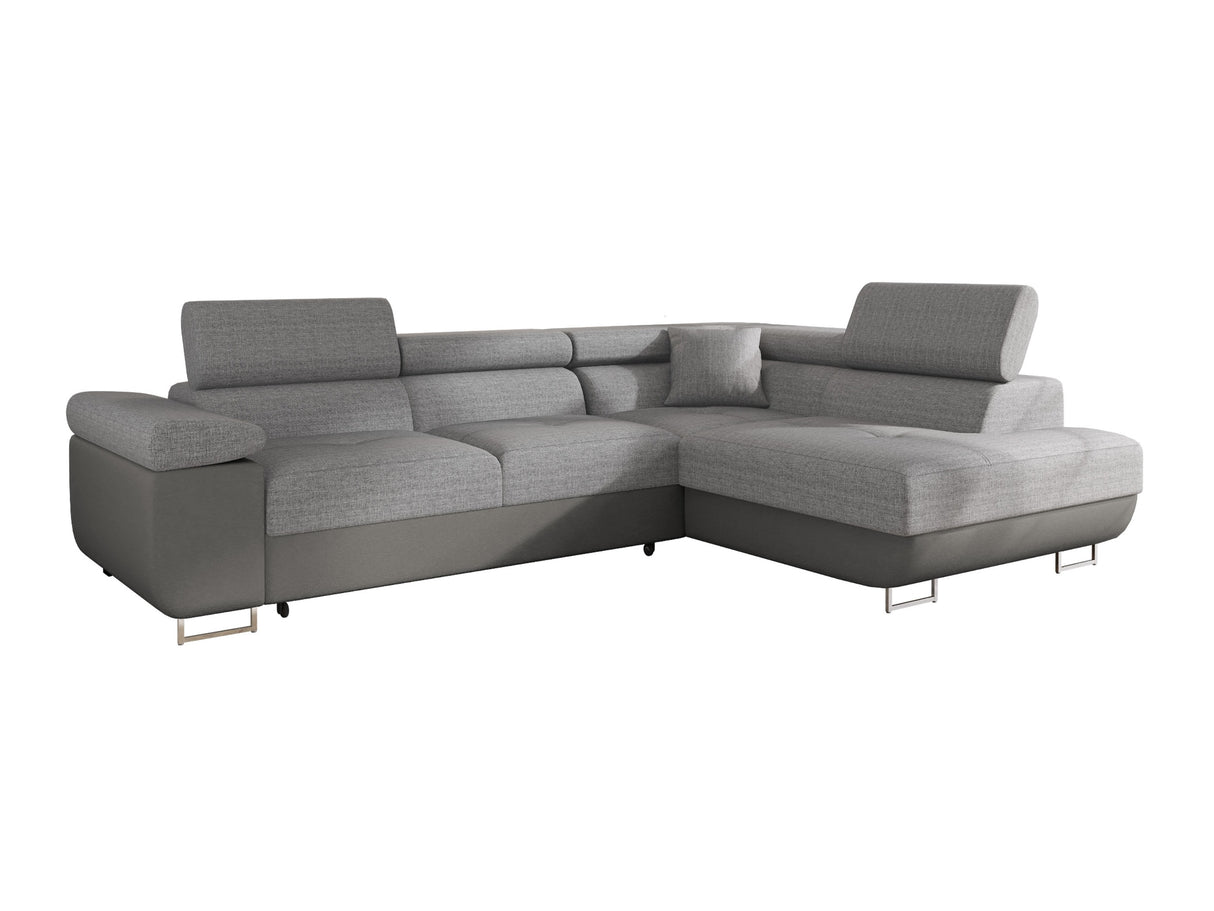 Sarokkanapé TOREZIO, Szín: Soft 029 + Lux 05, Változatok: Jobb 4806344
