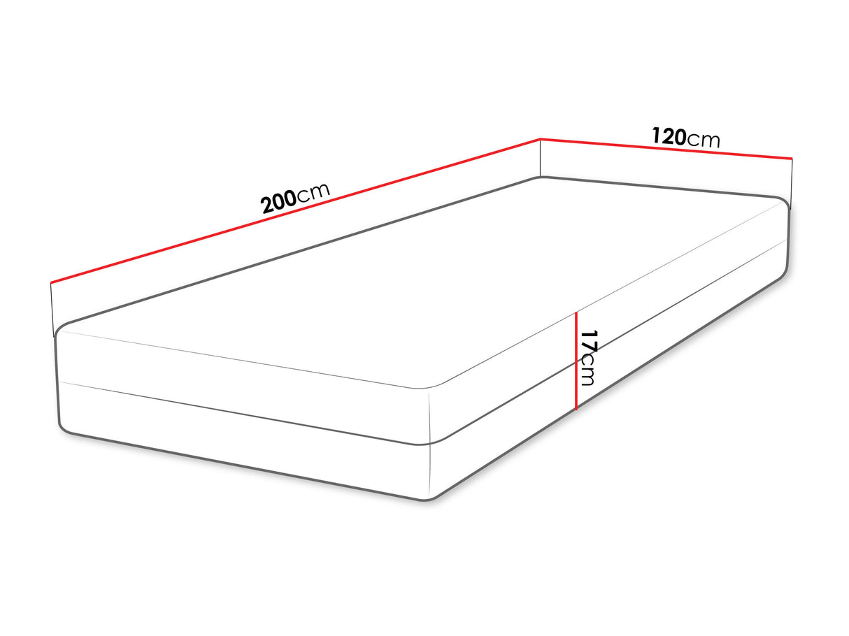 Matrac VELORA POCKET 17 H3, Méretek: 120x200