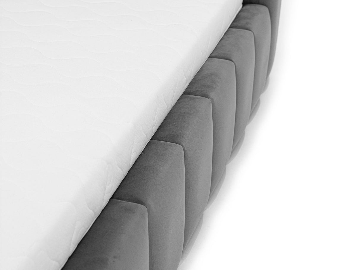 Ágy AMARO, Szín: Velluto 18, Alvó felület mérete: 180 x 200 cm