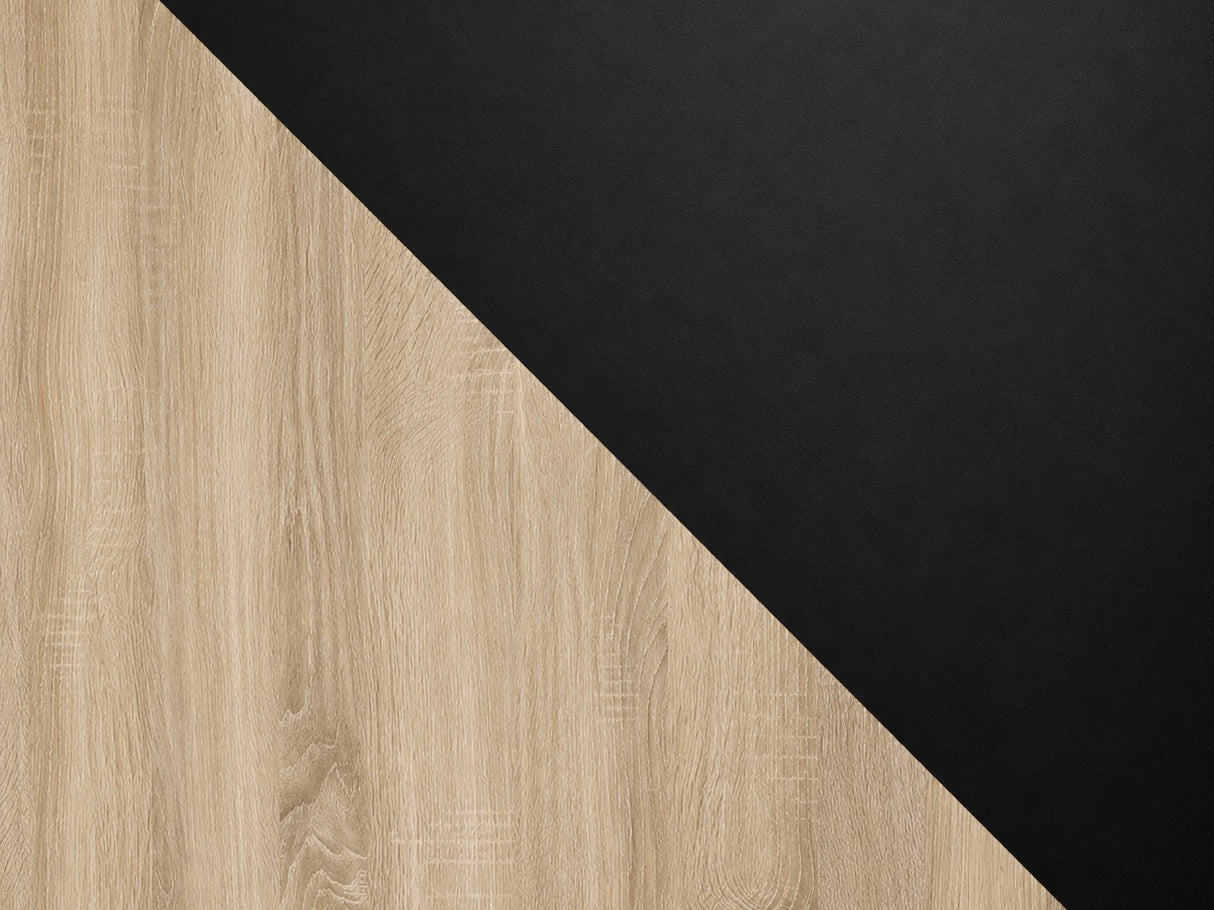 Asztal IKON 4 LAMINAT : Sonoma / .: 5903211275890 (Fekete + Sonoma tölgy) 4874200
