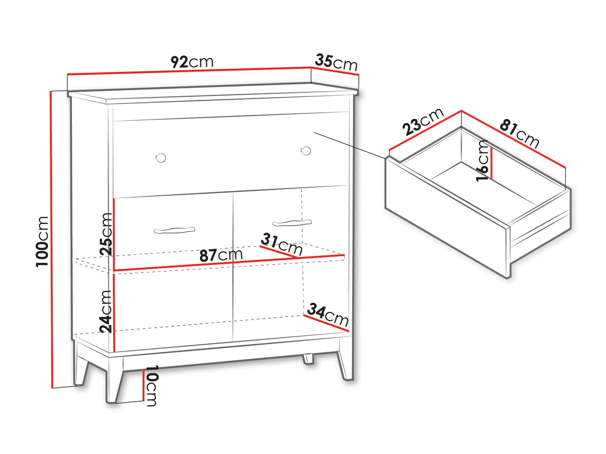 Komód WINDSOR W-19 Kasmír