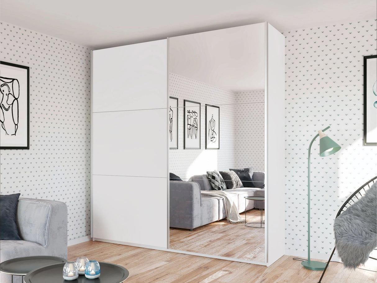 Gardróbszekrény Rodos 225, Szín: Fehér 5025122