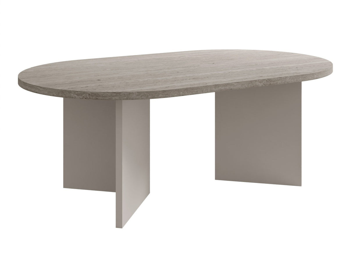 Dohányzóasztal GELIZO 22 mm, Szín: Világos Travertine