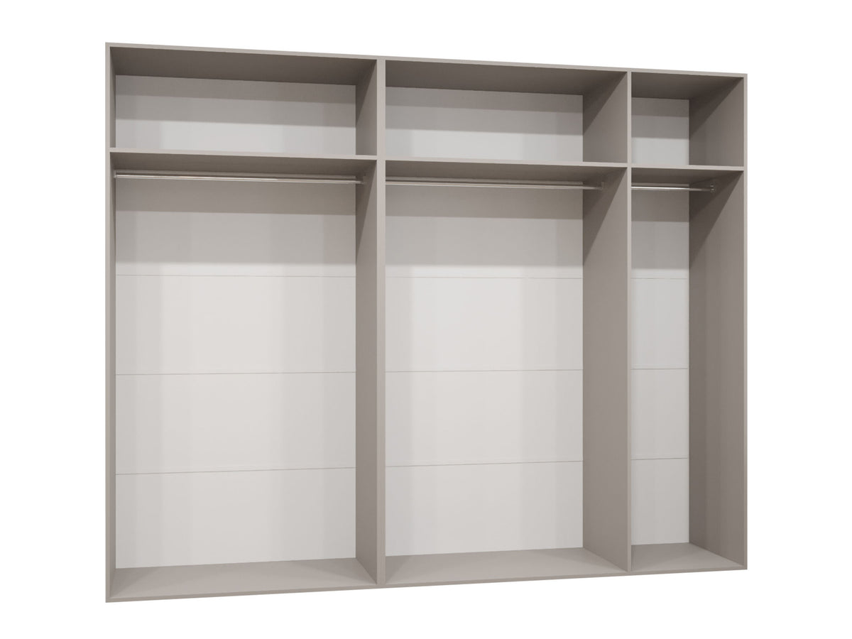 Gardróbszekrény 250 ALICANTE 1, Szín: Fehér, Fogantyú színe: Kasmír 5051743