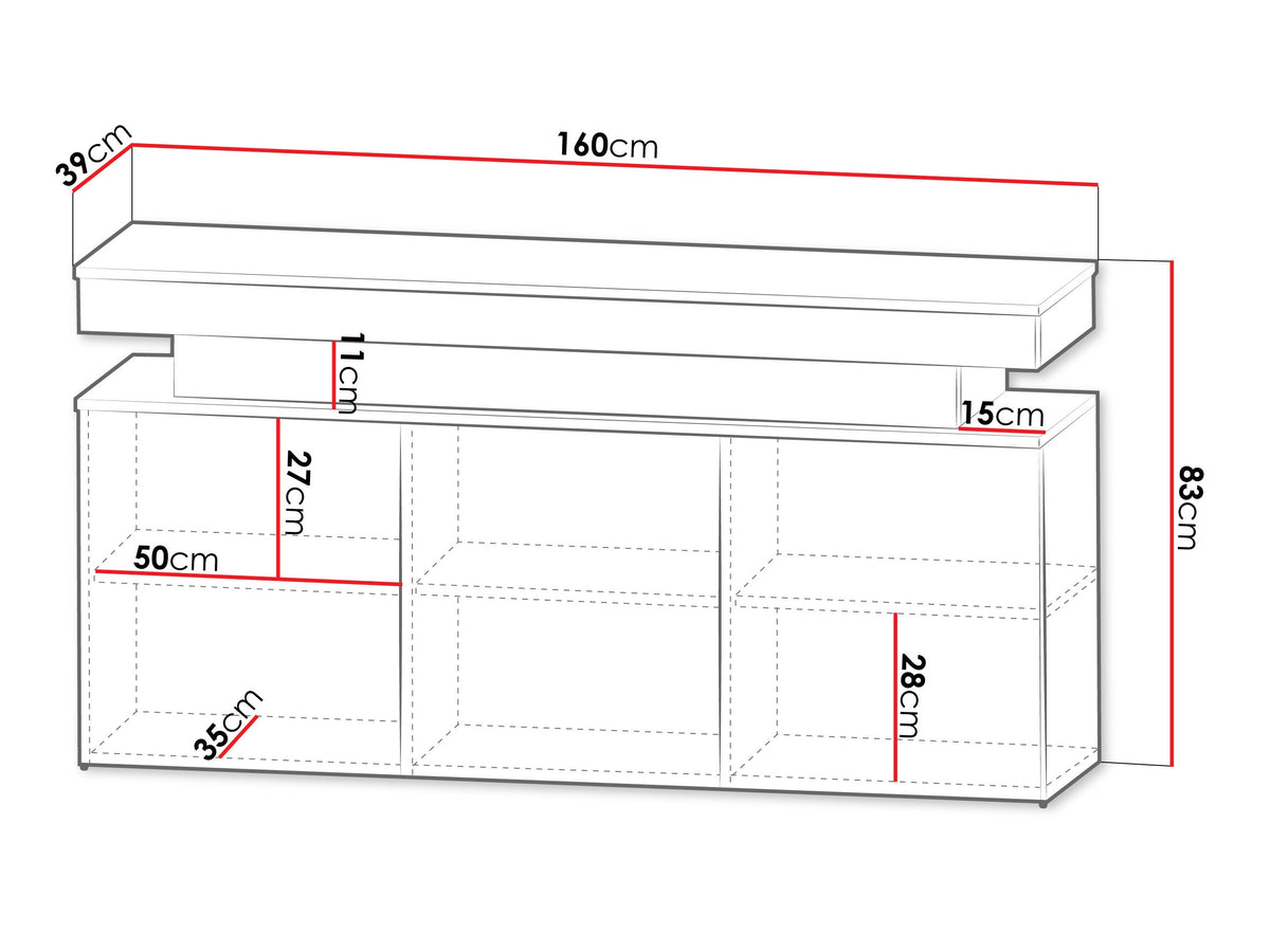 Szekrény 3D 160 GLOSSA + (Lestirola), Szín: Kasmír 5057599
