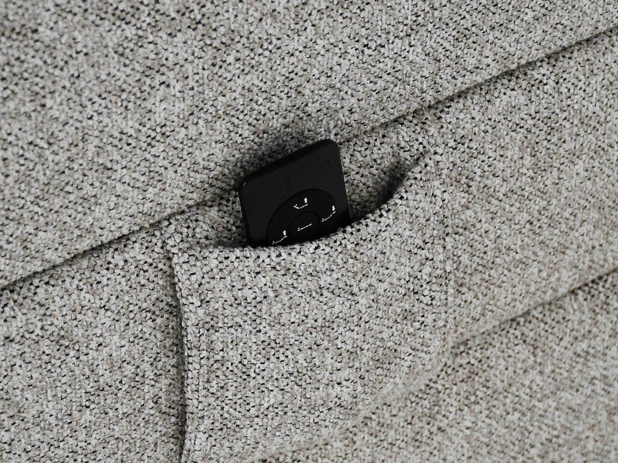 Kontinentális ágy ROYAL, Szín: Világosszürke, Alvó felület mérete: 160 x 200 cm