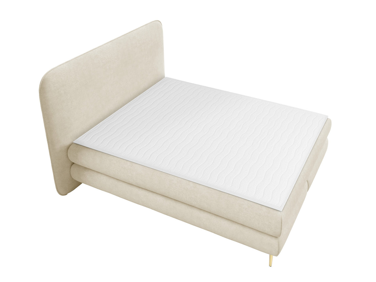 Kontinentális ágy Łoże AMARETTO + topper M, Szín: Nazar 225.01, Alvó felület mérete: 160 x 200 cm 5064702