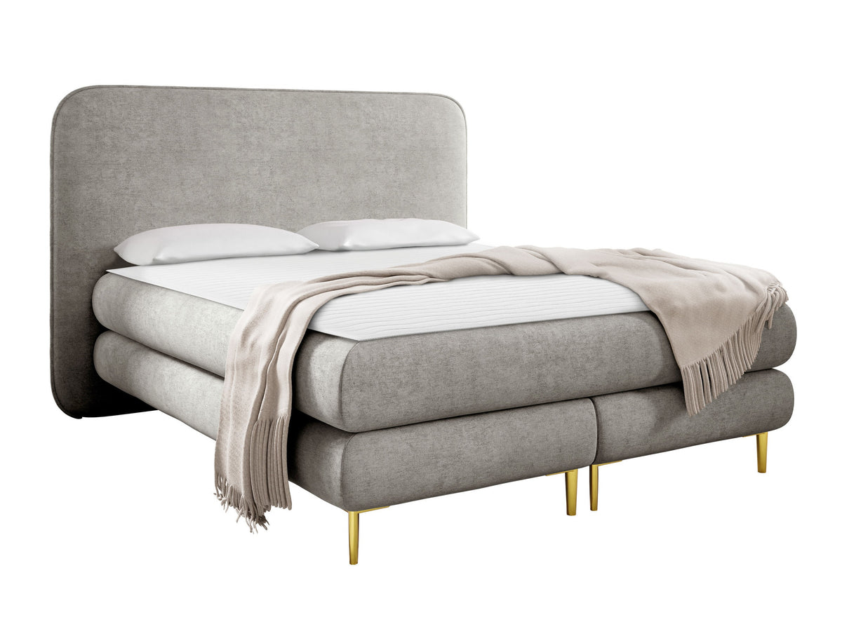 Kontinentális ágy Łoże AMARETTO + topper M, Szín: Nazar 225.03, Alvó felület mérete: 180 x 200 cm 5064740