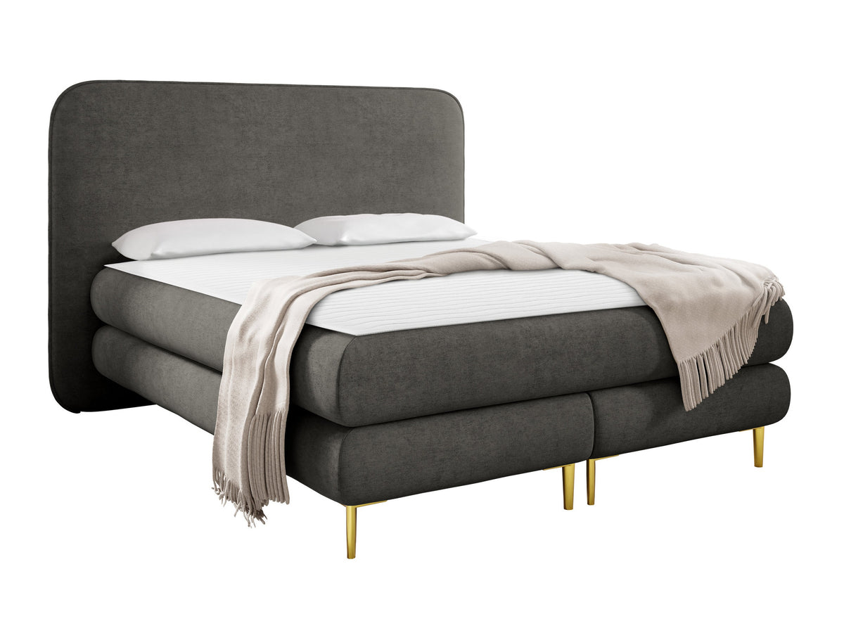 Kontinentális ágy Łoże AMARETTO + topper M, Szín: Nazar 225.06, Alvó felület mérete: 160 x 200 cm 5064771